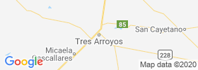 Tres Arroyos map